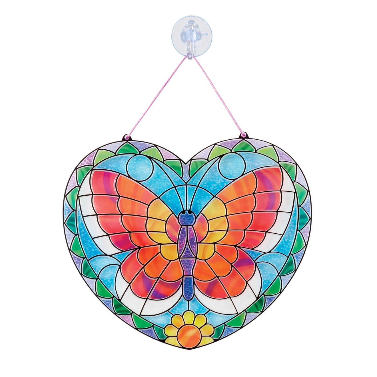 Craft & Stamp Kits Premium Quality Stained Glass Made Easy - Butterfly - Durable Material and Safe Design f...
