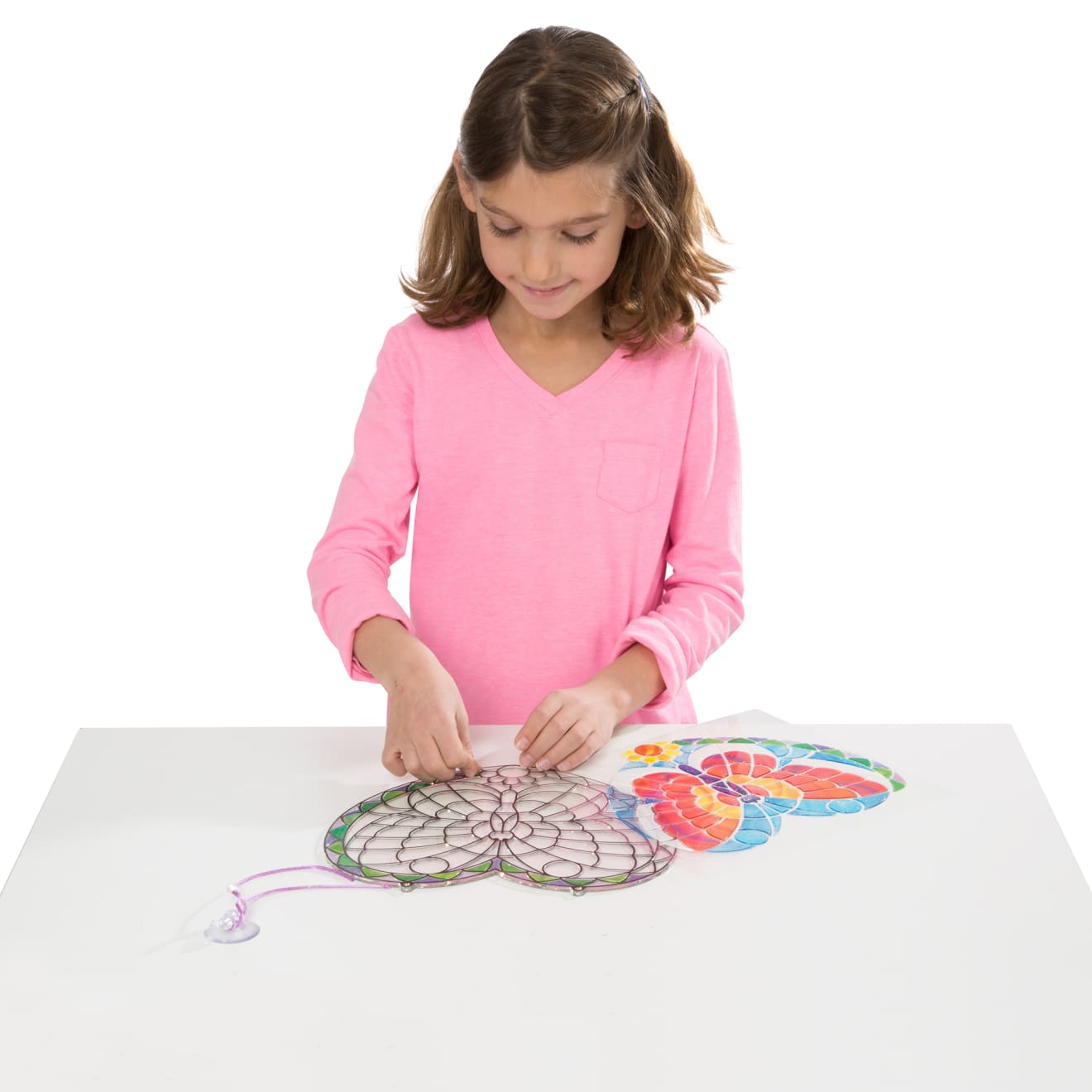 Craft & Stamp Kits Premium Quality Stained Glass Made Easy - Butterfly - Durable Material and Safe Design f...