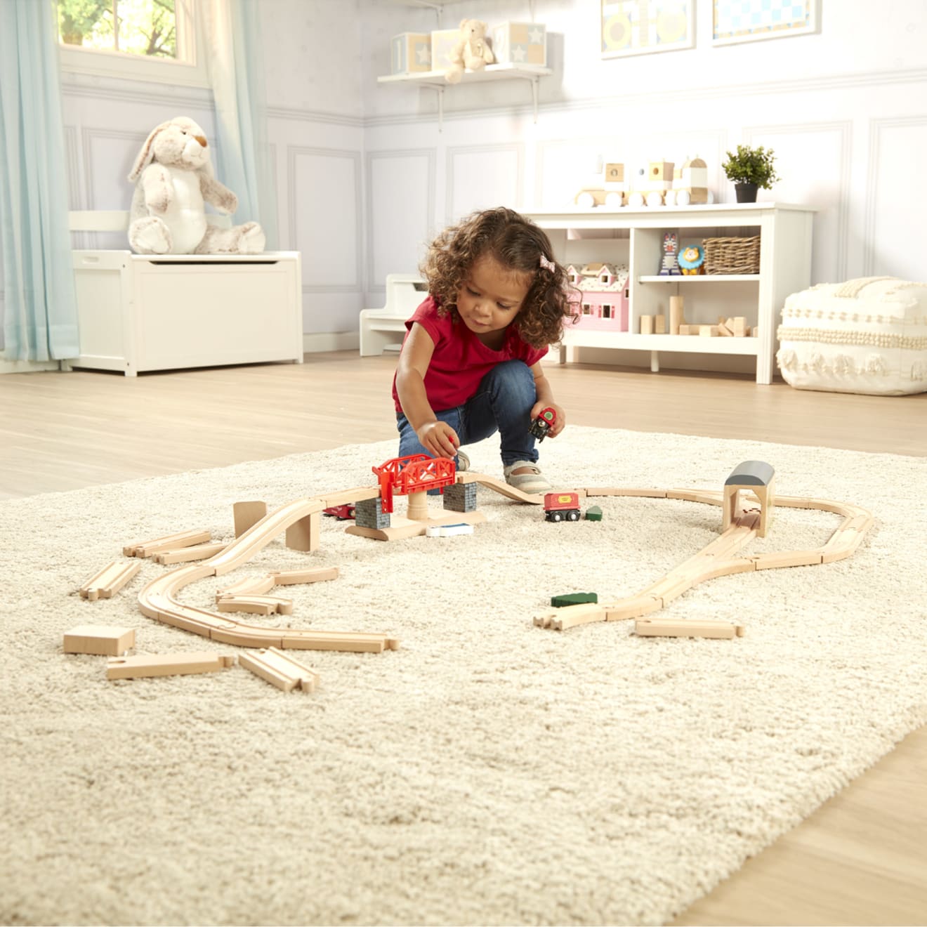Vehicles & Trains Premium Quality Swivel Bridge Train Set - Durable Material and Safe Design for Daily Kids...