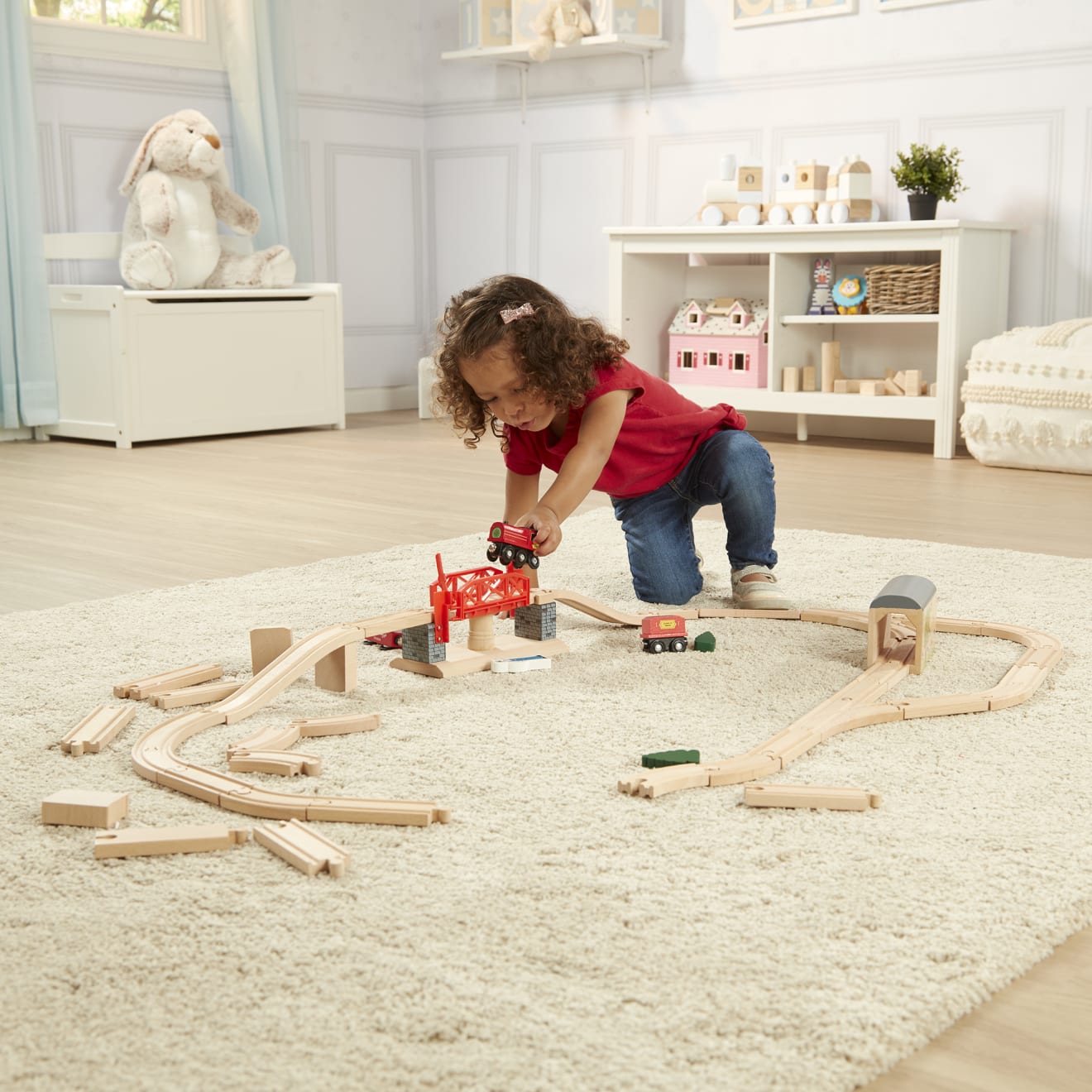 Vehicles & Trains Premium Quality Swivel Bridge Train Set - Durable Material and Safe Design for Daily Kids...