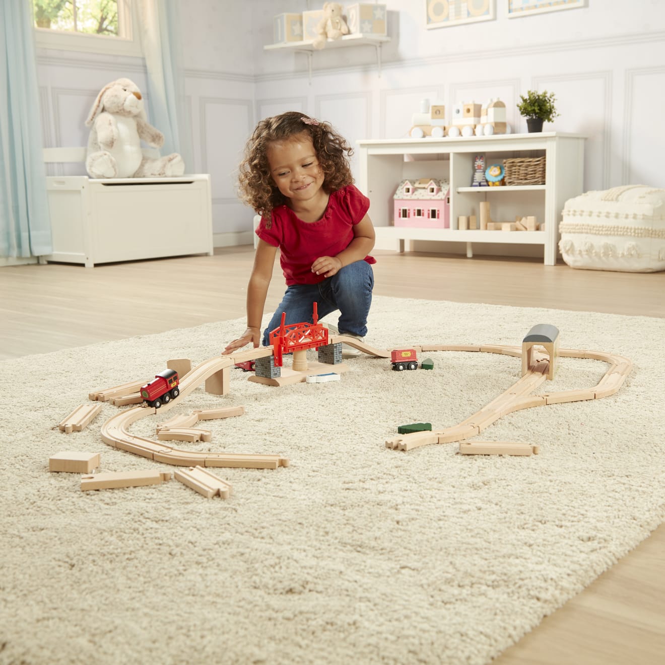 Vehicles & Trains Premium Quality Swivel Bridge Train Set - Durable Material and Safe Design for Daily Kids...