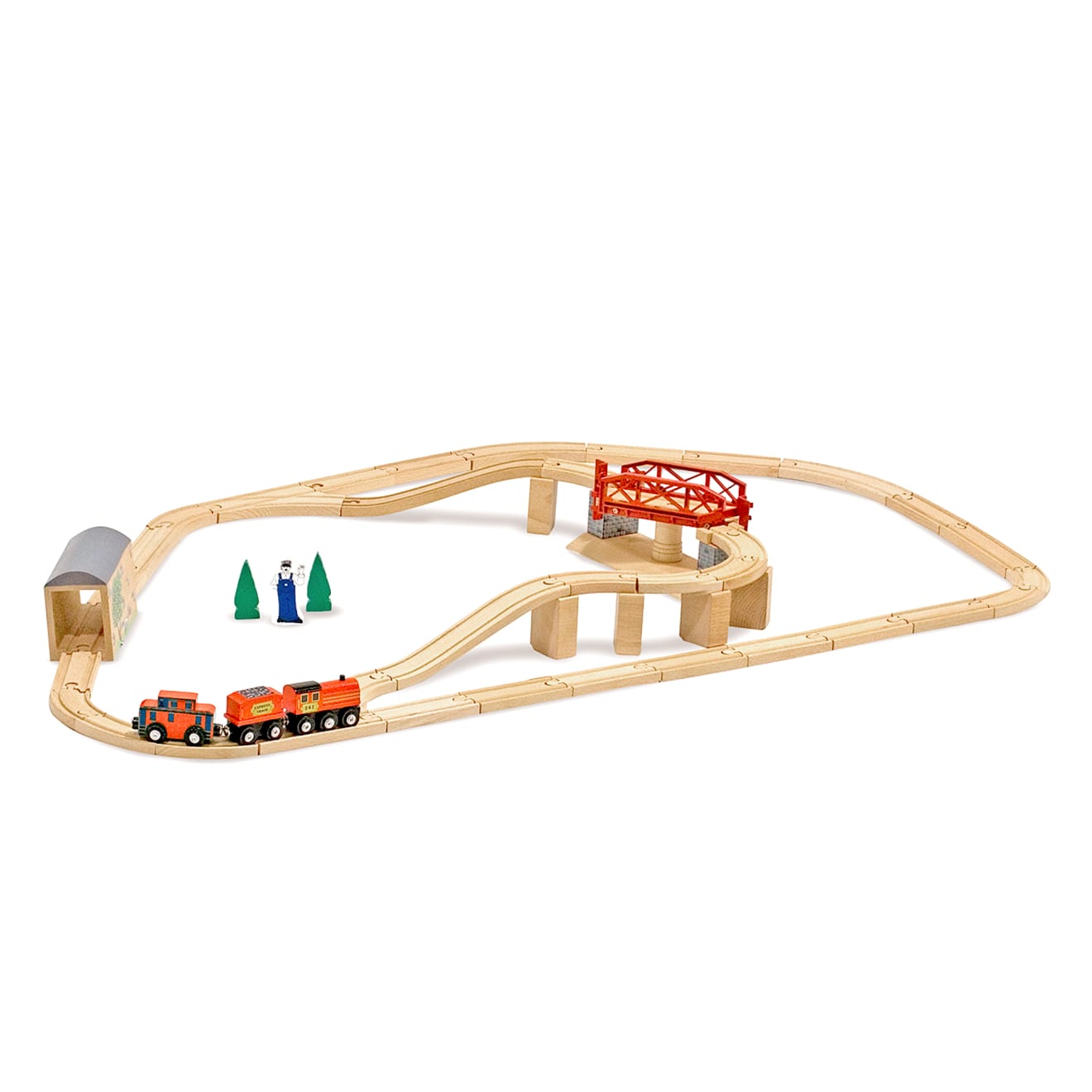 Vehicles & Trains Premium Quality Swivel Bridge Train Set - Durable Material and Safe Design for Daily Kids...