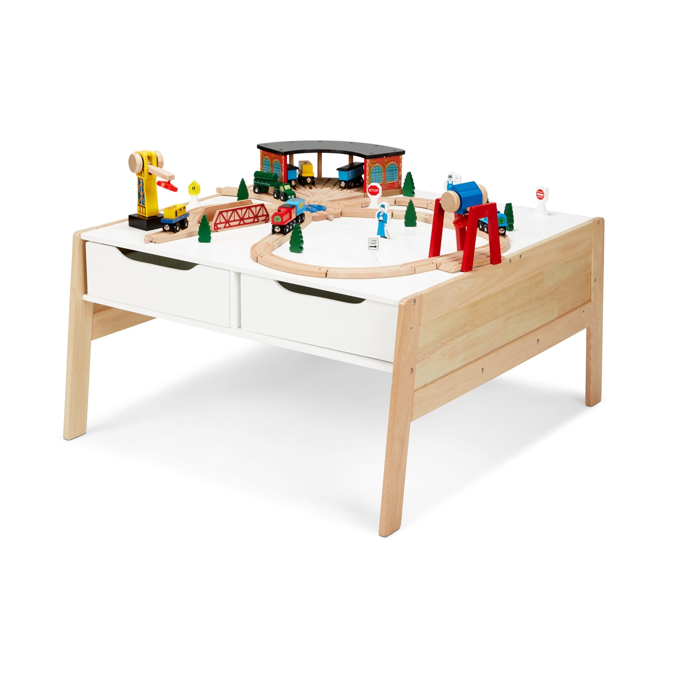 Furniture Premium Quality Wooden Art & Activity Table with Bins - Durable Material and Safe Design for Dail...