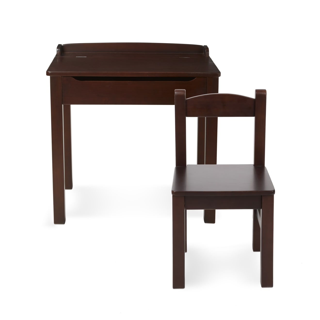 Furniture Premium Quality Child's Lift-Top Desk & Chair - Espresso - Durable Material and Safe Design for D...