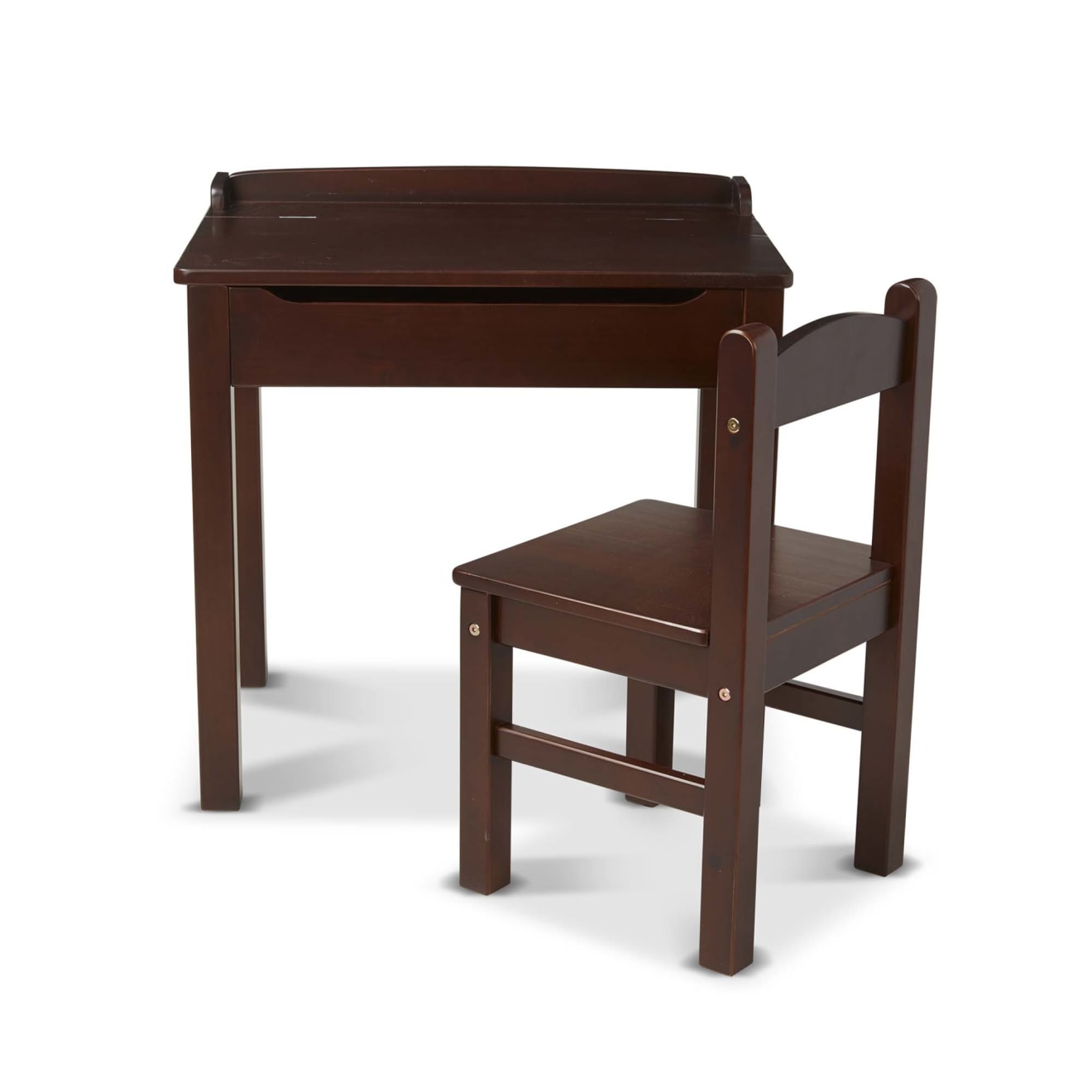 Furniture Premium Quality Child's Lift-Top Desk & Chair - Espresso - Durable Material and Safe Design for D...