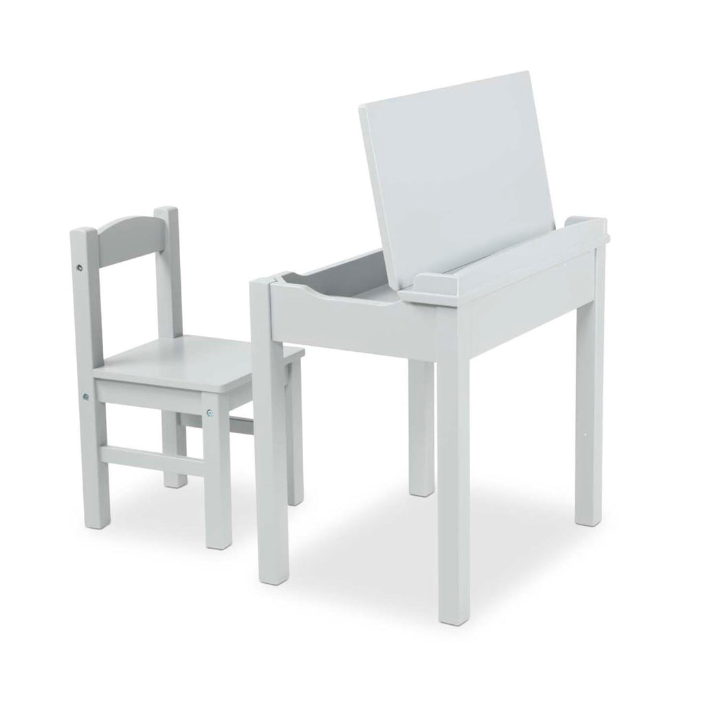 Furniture Premium Quality Child's Lift-Top Desk & Chair - Gray - Durable Material and Safe Design for Daily...