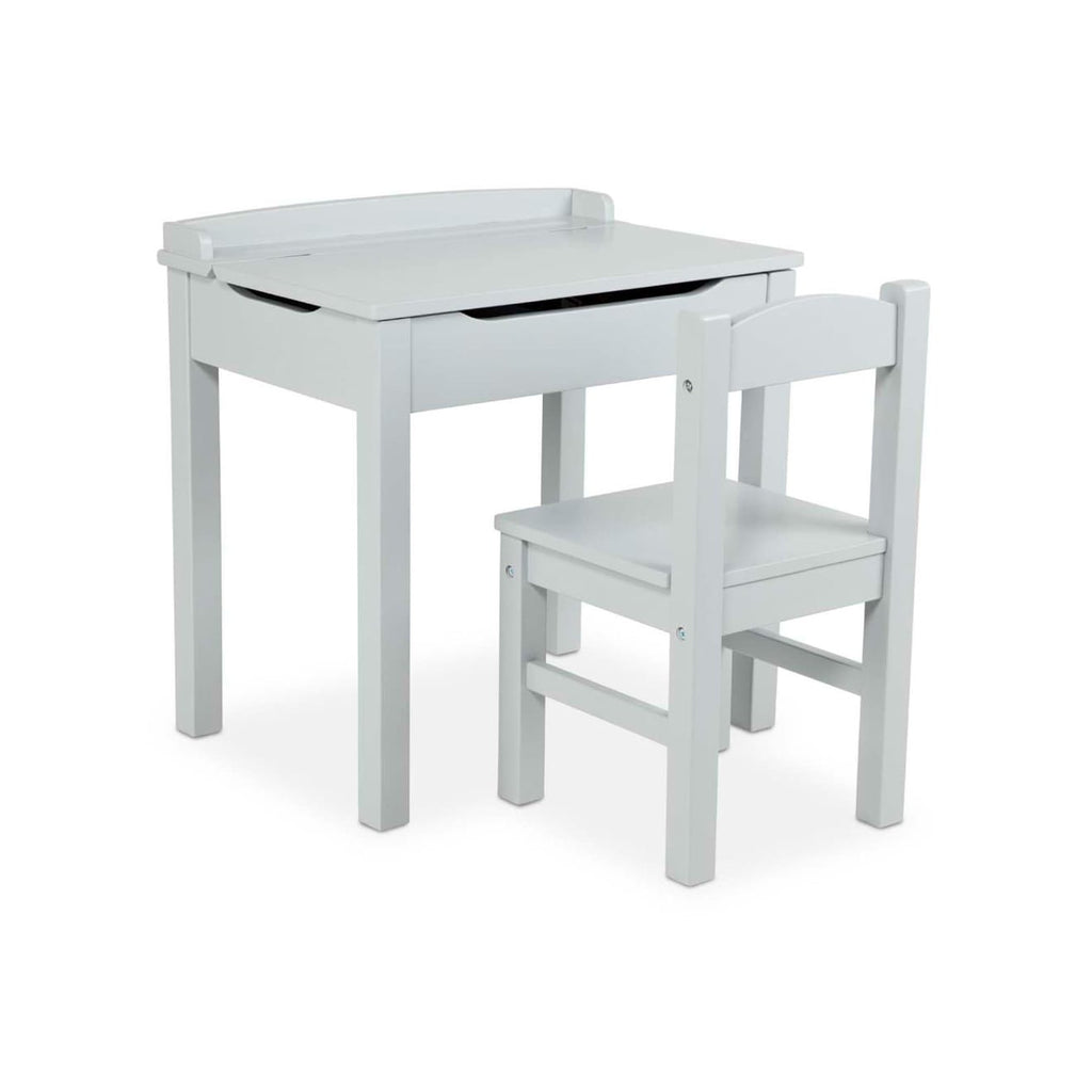Furniture Premium Quality Child's Lift-Top Desk & Chair - Gray - Durable Material and Safe Design for Daily...