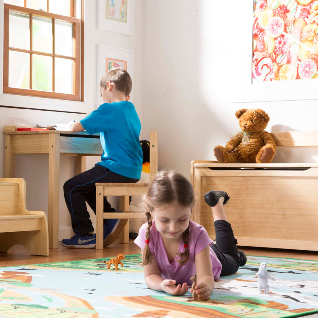 Furniture Premium Quality Child's Lift-Top Desk & Chair - Honey - Durable Material and Safe Design for Dail...