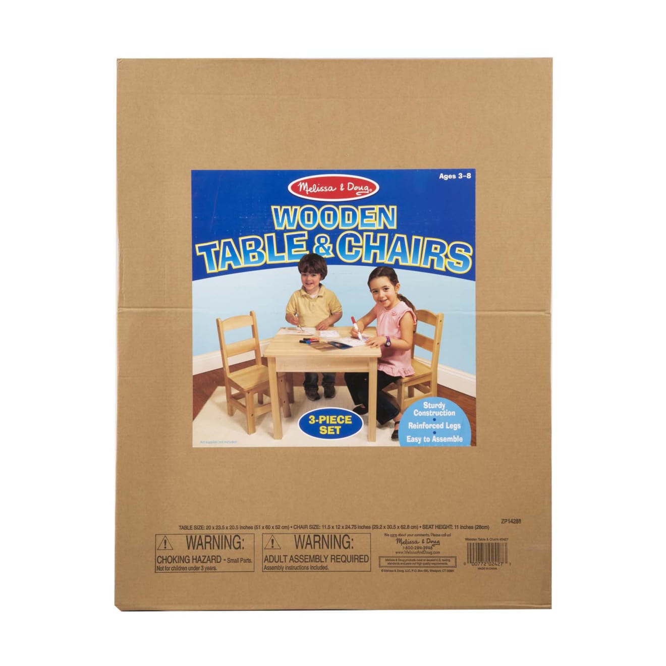Furniture Premium Quality Wooden Table & Chairs - Natural - Durable Material and Safe Design for Daily Kids...