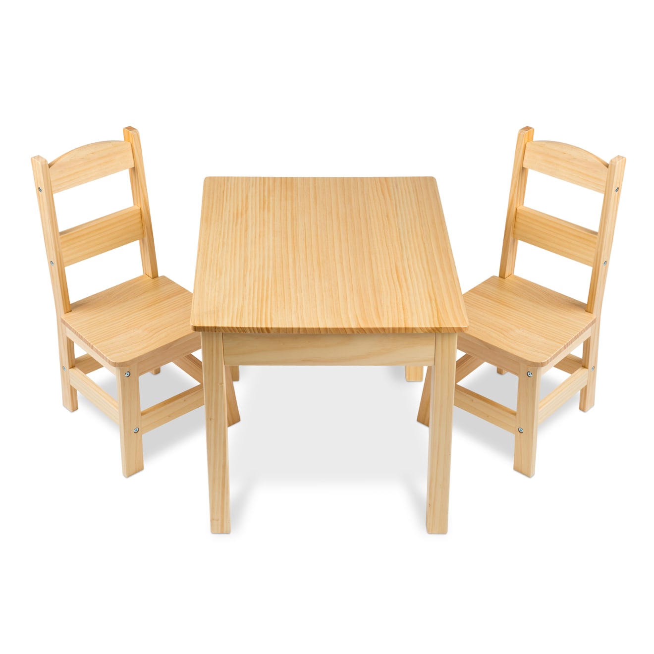 Furniture Premium Quality Wooden Table & Chairs - Natural - Durable Material and Safe Design for Daily Kids...