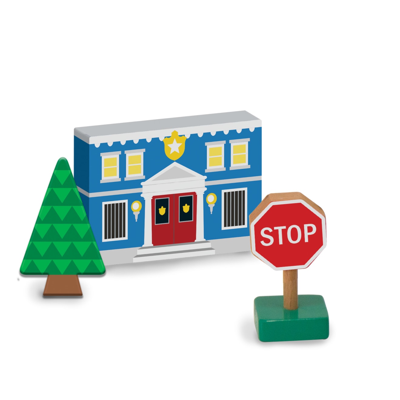 Vehicles & Trains Premium Quality Wooden Town Play Set - Durable Material and Safe Design for Daily Kids Play
