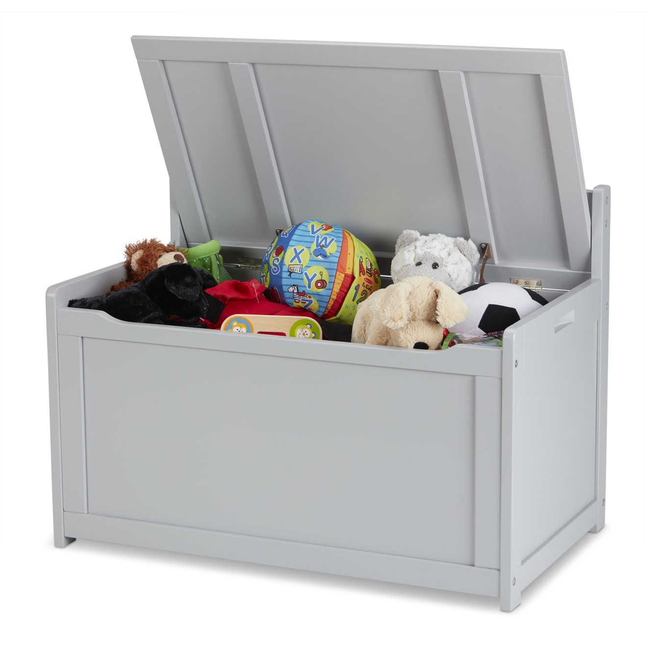 Furniture Premium Quality Wooden Toy Chest (Gray) - Durable Material and Safe Design for Daily Kids Play