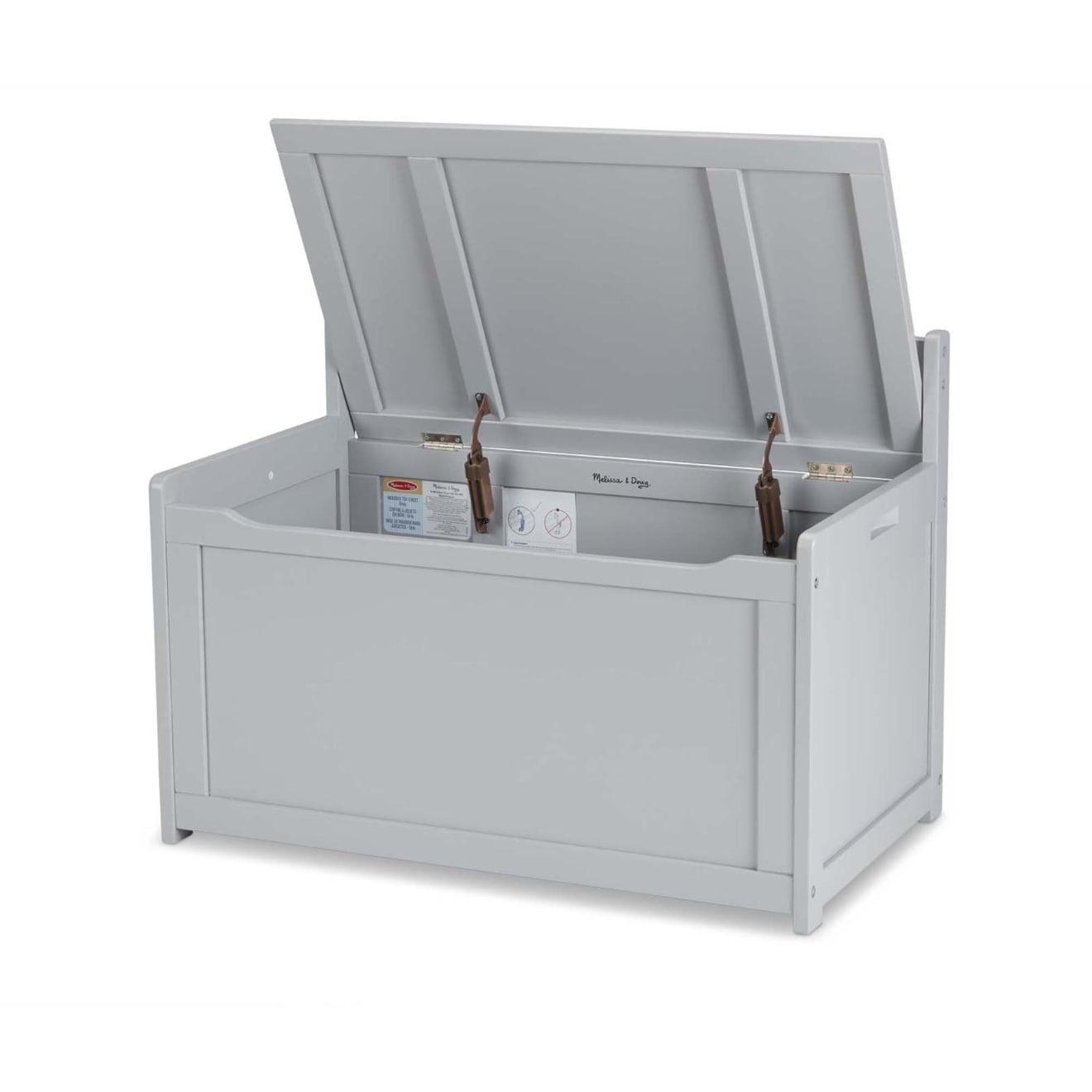 Furniture Premium Quality Wooden Toy Chest (Gray) - Durable Material and Safe Design for Daily Kids Play