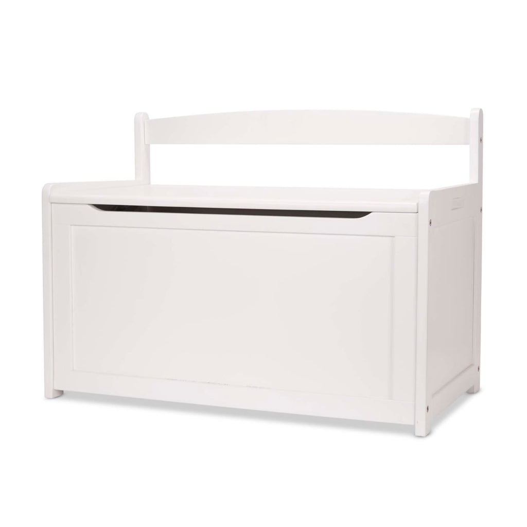 Furniture Premium Quality Wooden Toy Chest (White) - Durable Material and Safe Design for Daily Kids Play