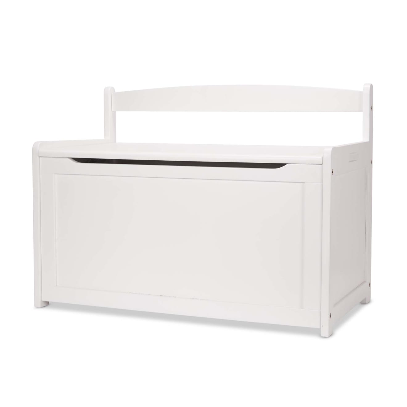 Furniture Premium Quality Wooden Toy Chest (White) - Durable Material and Safe Design for Daily Kids Play