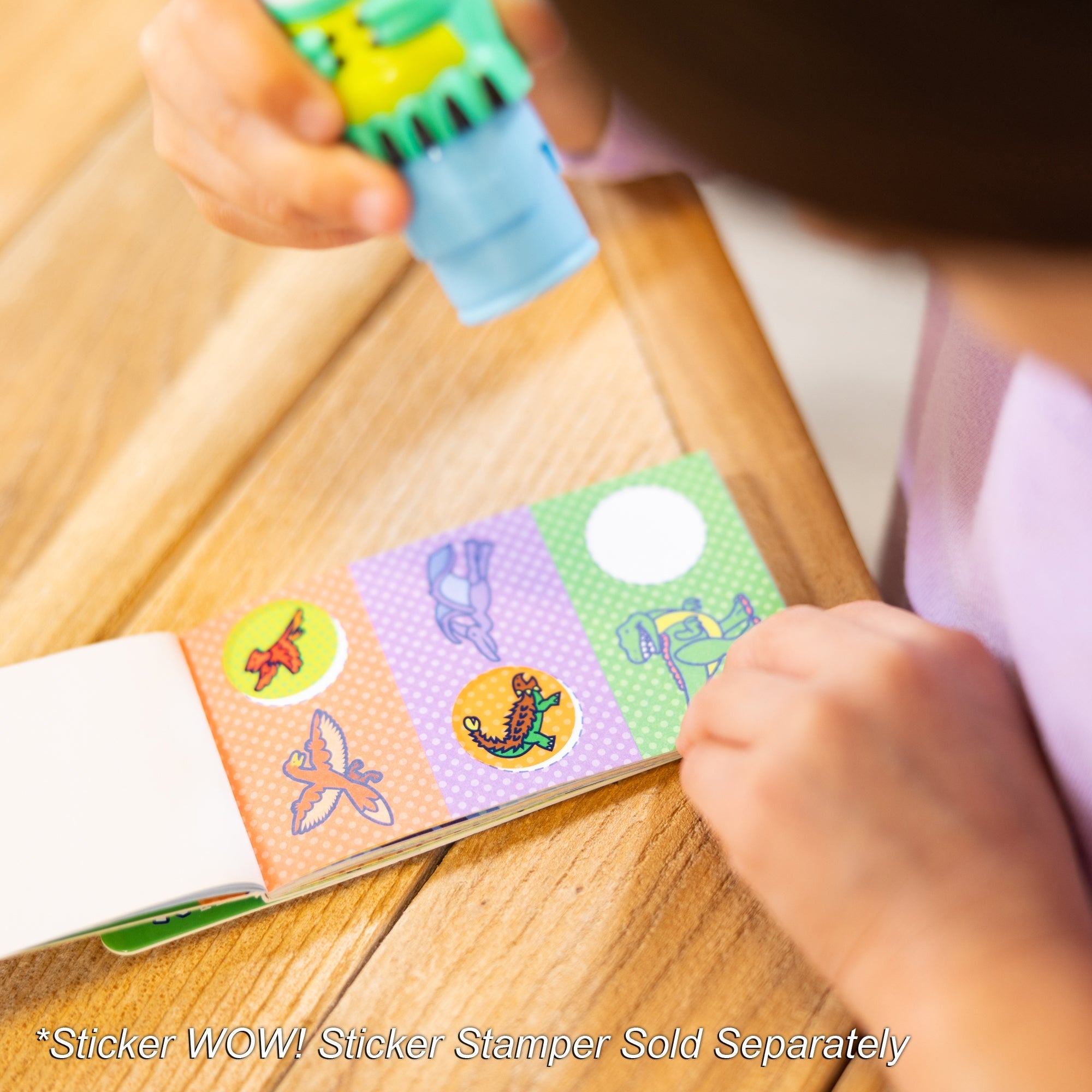Stickers & Sticker Books Premium Quality Sticker WOW!® Mini Activity Pad & Refill Stickers - Dinosaur (200+...