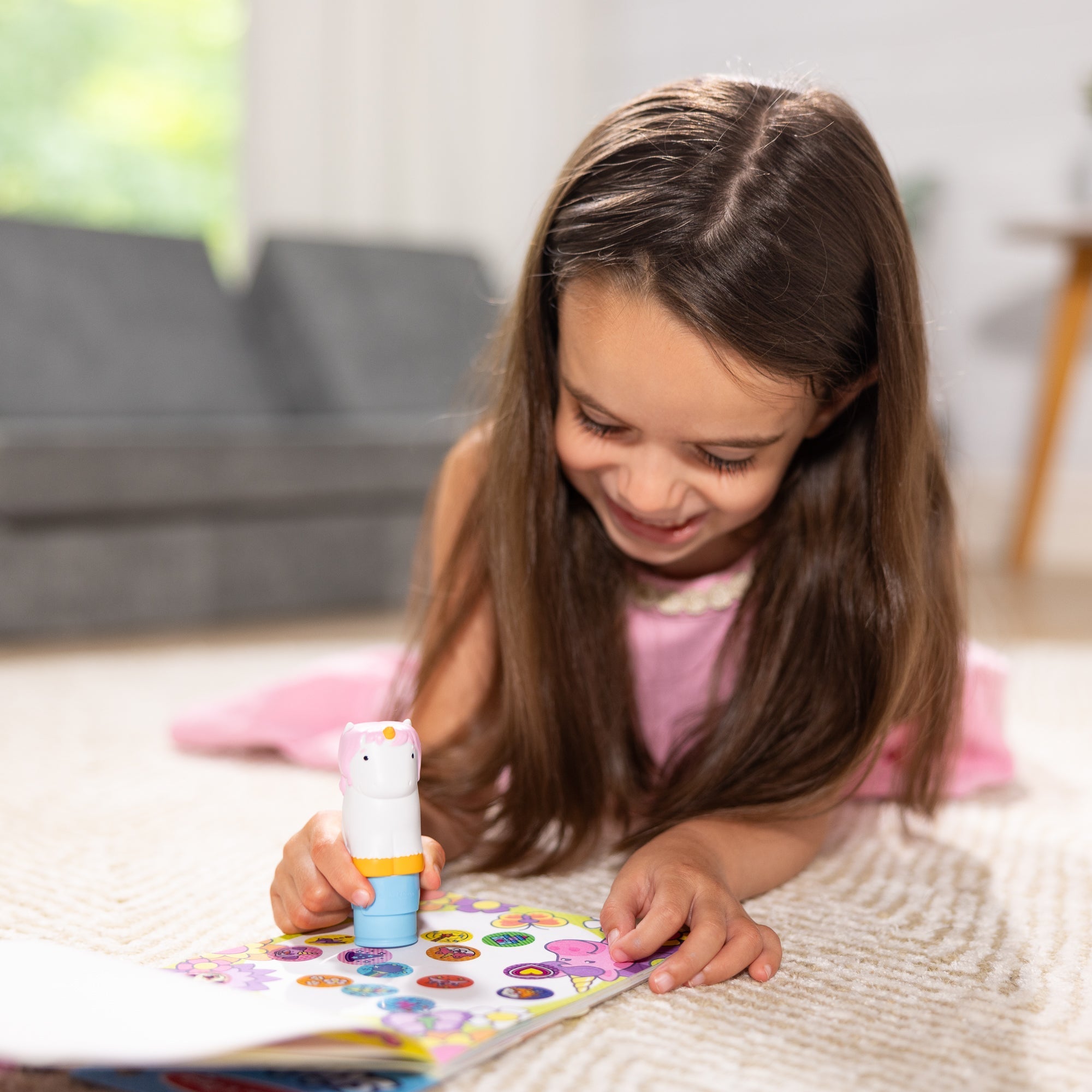 Stickers & Sticker Books Premium Quality Sticker WOW!™ Activity Pad & Sticker Stamper - Unicorn - Durable M...