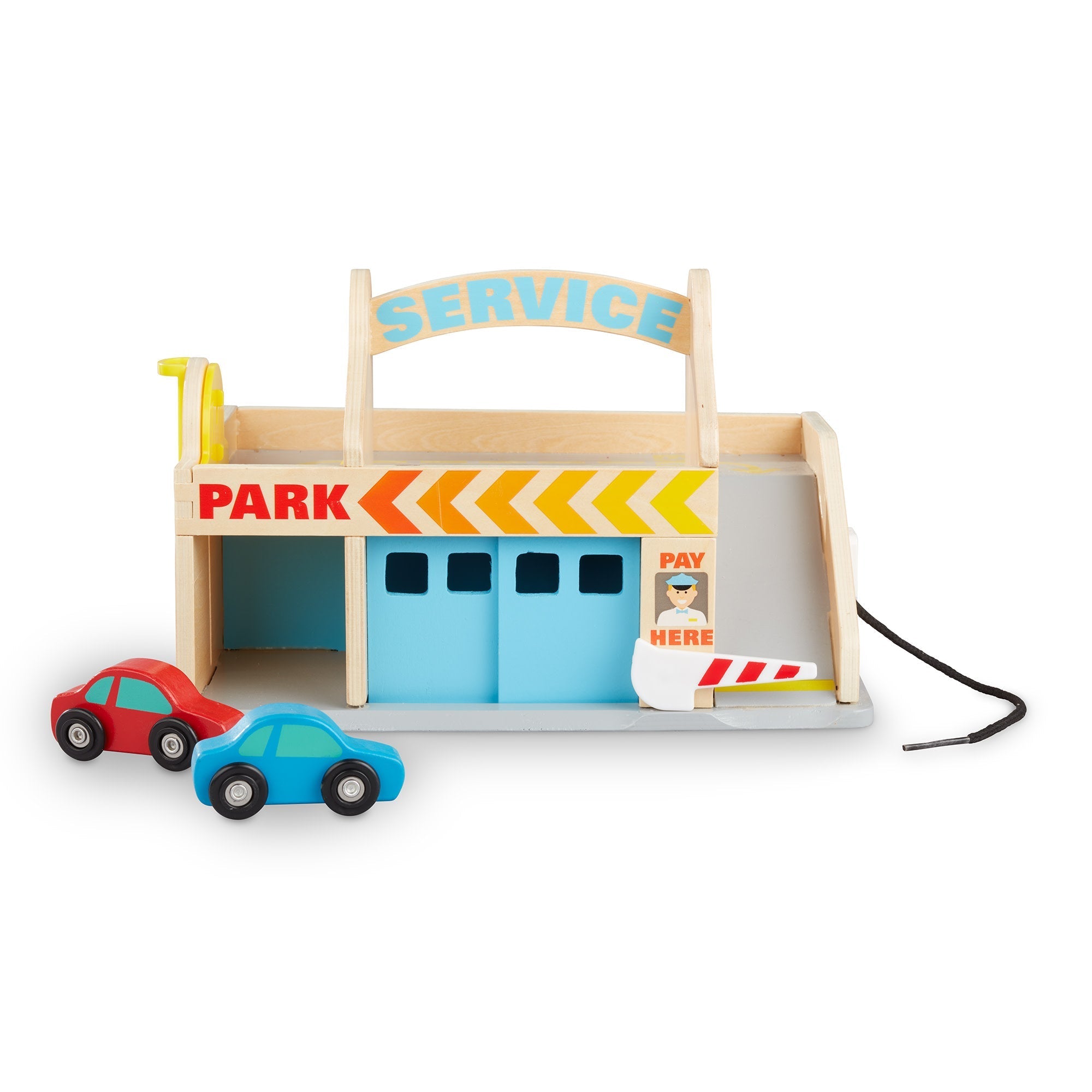 Vehicles & Trains Premium Quality Wooden Service Station Parking Garage - Durable Material and Safe Design ...