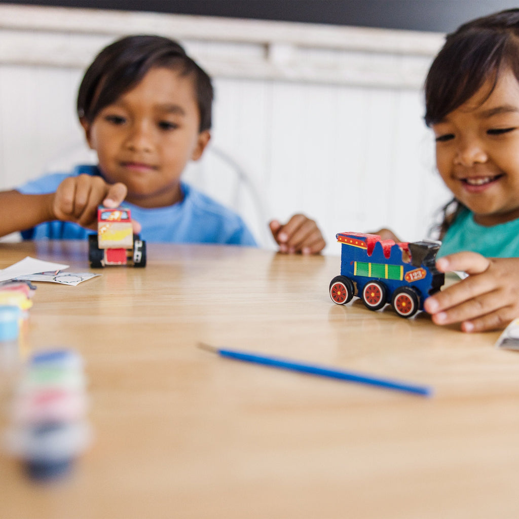 Craft & Stamp Kits Premium Quality Created by Me!™ Vehicles Craft Kit 2-Pack: Monster Truck, Train - Durabl...