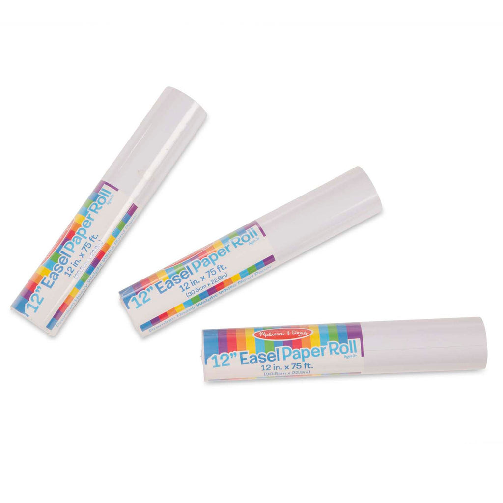 Easels & Art Supplies Premium Quality 12-Inch Easel Paper Roll 3-Pack - Durable Material and Safe Design fo...