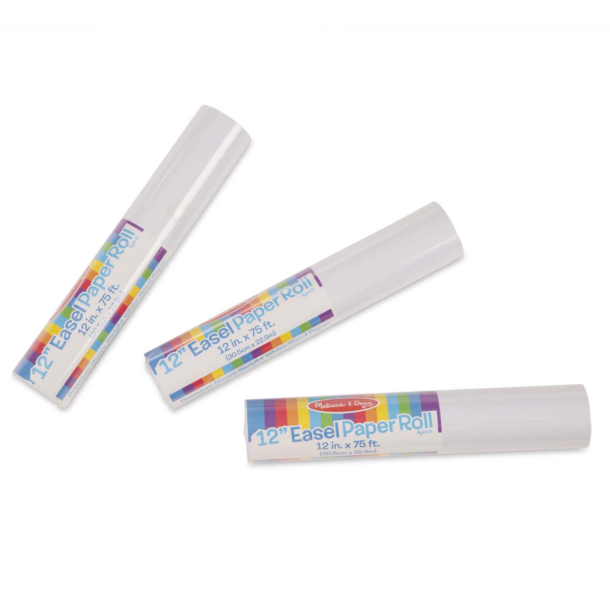 Easels & Art Supplies Premium Quality 12-Inch Easel Paper Roll 3-Pack - Durable Material and Safe Design fo...