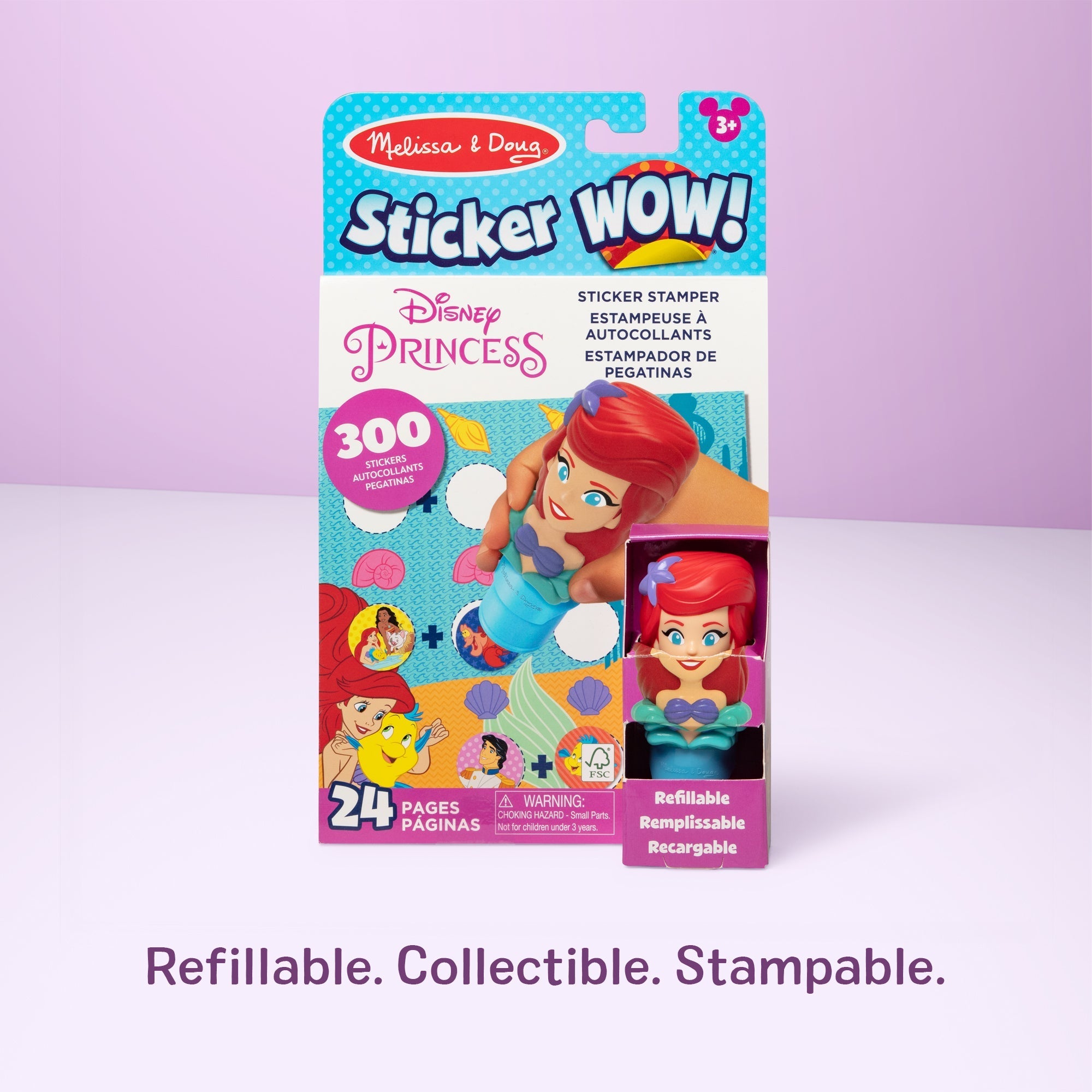Activity Books Premium Quality Sticker WOW!™ Activity Pad & Sticker Stamper - Ariel - Durable Material and ...