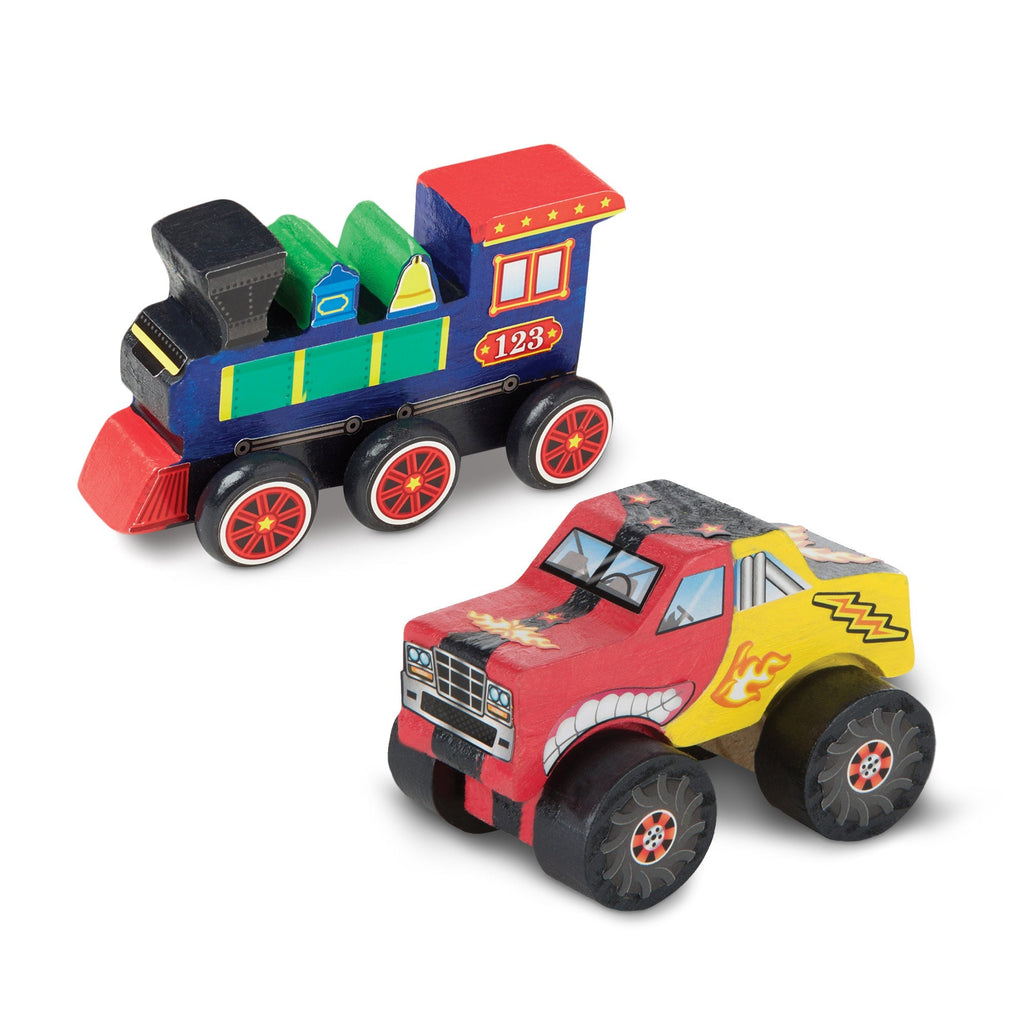 Craft & Stamp Kits Premium Quality Created by Me!™ Vehicles Craft Kit 2-Pack: Monster Truck, Train - Durabl...