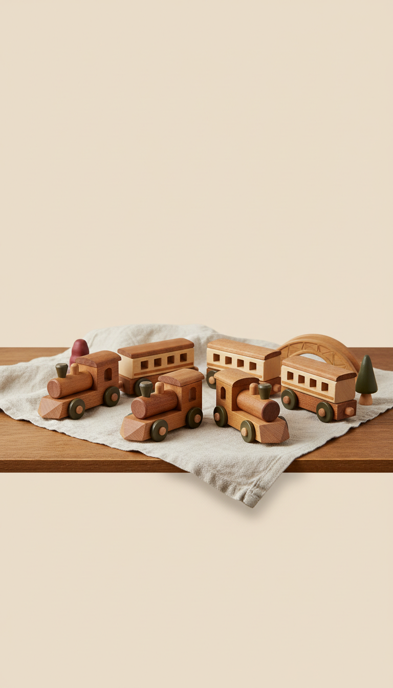 Classic Wooden Train Set