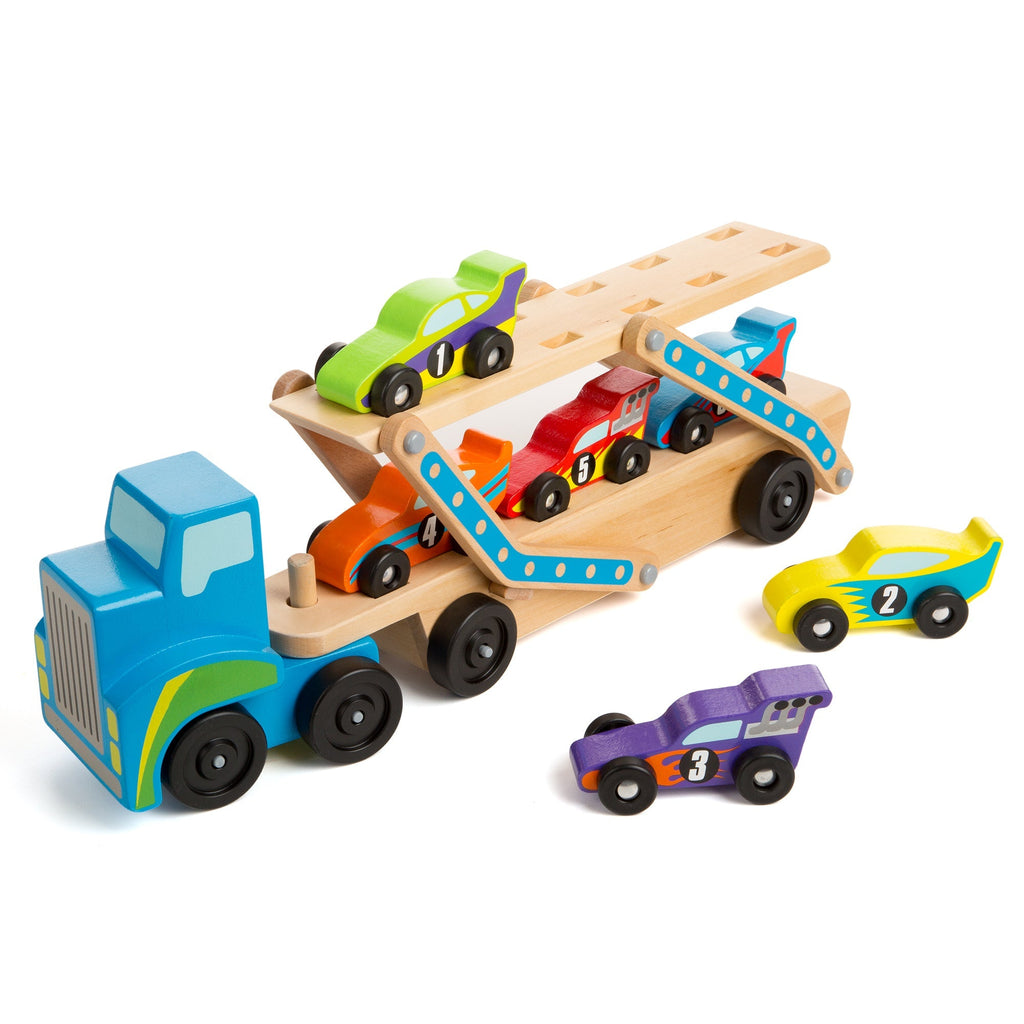 Vehicles & Trains Premium Quality Mega Race Car Carrier - Durable Material and Safe Design for Daily Kids Play